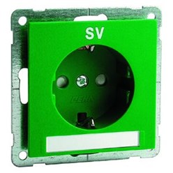 NOVA wcd met schroefcontacten, groenmet opdruk SV